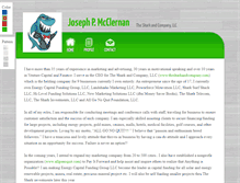 Tablet Screenshot of joemcclernan.com
